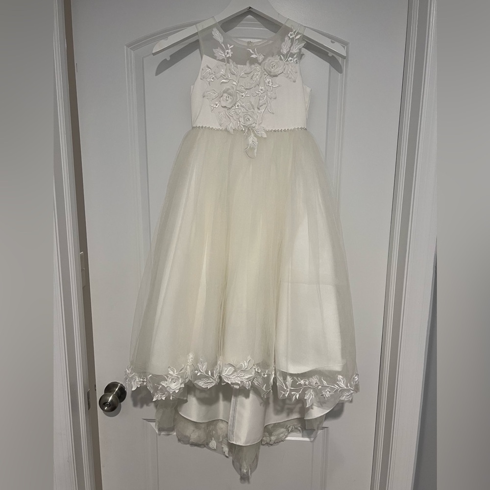 Communion/Flower Girl White Dress